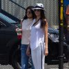 La famille Kardashian (Kris Jenner, Kylie Jenner, Kendall Jenner, Kourtney Kardashian avec ses enfants Mason et Penelope) monte dans un hélicoptère en direction des "Hamptons" où ils tournent actuellement leur émission de télé réaité, le 28 juin 2014