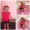 La petite Liva, toujours habillée de rose. Juin 2014.
