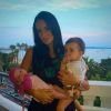 Jade Foret toujours aussi dingues de ses filles, Liva et Mila. Juin 2014.
