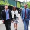 Pippa Middleton et son frère James se rendent au tournoi de tennis de Wimbledon à Londres le 26 juin 2014.