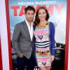Kyle Martino et sa femme enceinte Eva Amurri Martino à la première de Tammy au TCL Chinese Theatre à Los Angeles, le 30 juin 2014.
