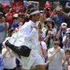 Roger Federer lors du premier tour de Wimbledon, le 24 juin 2014 à Londres