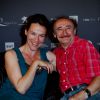 Lucie Jeanne et Michel Cremades - Avant-première du film "Jamais le premier soir" lors du 11e festival "Les Hérault du cinéma et de la télé 2014" au Cap d'Agde, le 30 juin 2014.