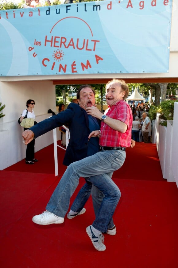 Antoine Coesens et Michel Cremades - Avant-première du film "Jamais le premier soir" lors du 11e festival "Les Hérault du cinéma et de la télé 2014" au Cap d'Agde, le 30 juin 2014.