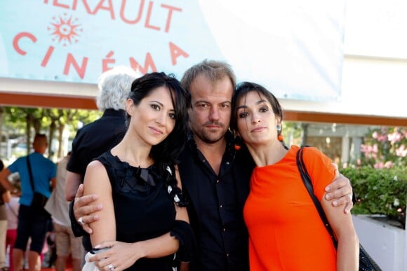 Fabienne Carat, Stéphane Henon et sa femme Isabelle - Avant-première du film "Passer l'Hiver" lors du 11e festival "Les Hérault du cinéma et de la télé 2014" au Cap d'Agde, le 30 juin 2014.