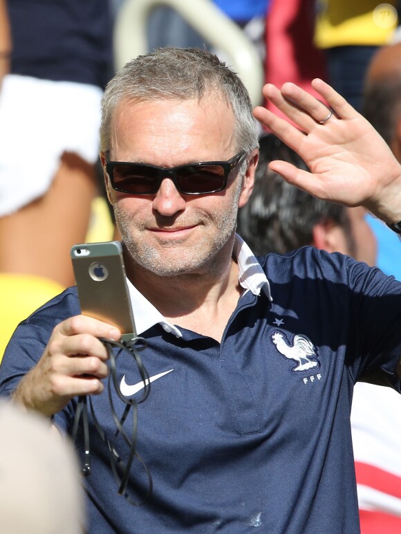 Laurent Ruquier assiste au match de la France contre l'Allemagne, à Rio de Janeiro, au Brésil, le 4 juillet 2014.