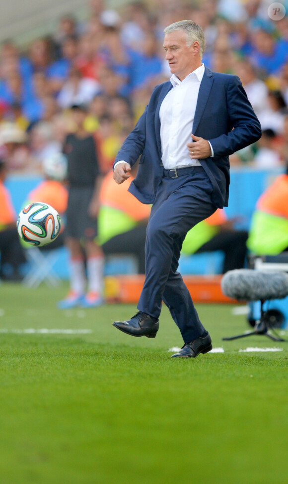Didier Deschamps - Match de la France contre l'Allemagne, à Rio de Janeiro, au Brésil, le 4 juillet 2014.