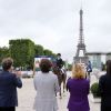 Cloe Hymowitz - Paris Eiffel Jumping, présenté par Gucci, au Champ de Mars à Paris le 5 juillet 2014.