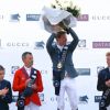 Le cavalier français Kevin Staut a remporté une belle victoire lors du Prix Longines Global Champions Tour à Paris le 5 juillet 2014