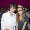 Inès de la Fressange et sa fille Nine - People au défilé de mode, collection Haute-Couture automne-hiver 2014/2015 "Schiaparelli" à l'hôtel d'Evreux à Paris. Le 7 juillet 2014
