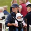 Zara Phillips et sa fille Mia Grace au Barbury Inter International Horse Trials à Wiltshire, le samedi 5 juillet 2014. 