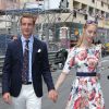 Pierre Casiraghi et sa compagne Beatrice Borromeo - Grand Prix de Formule 1 de Monaco le 25 mai 2014.
