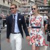 Pierre Casiraghi et sa compagne Beatrice Borromeo - Grand Prix de Formule 1 de Monaco le 25 mai 2014.