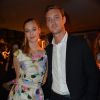 Exclusif - Pierre Casiraghi et Beatrice Borromeo lors d'une soirée au 67e Festival de Cannes, le 22 mai 2014.