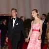 Pierre Casiraghi et sa compagne Beatrice Borromeo - Gala du Grand prix de Formule 1 au Sporting de Monaco le 25 mai 2014.