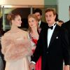 Béatrice Borromeo et son compagnon Pierre Casiraghi - Bal de la Rose 2014 au sporting à Monaco, le 29 mars 2014.