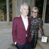 Baz Luhrmann et sa femme Catherine Martin arrivent à l'hôtel Salomon de Rothschild pour assister au défilé Valentino haute couture automne-hiver 2014-2015. Paris, le 9 juillet 2014.