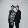 Peter Jr et Harry Brant (fils de Stephanie Seymour et Harry Brant) arrivent à l'hôtel Salomon de Rothschild pour assister au défilé Valentino haute couture automne-hiver 2014-2015. Paris, le 9 juillet 2014.