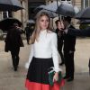 Olivia Palermo arrive à l'hôtel Salomon de Rothschild pour assister au défilé Valentino haute couture automne-hiver 2014-2015. Paris, le 9 juillet 2014.