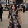 Miroslava Duma arrive à l'hôtel Salomon de Rothschild pour assister au défilé Valentino haute couture automne-hiver 2014-2015. Paris, le 9 juillet 2014.