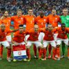L'équipe des Pays-Bas défaite en demi-finale de la Coupe du monde par l'Argentine. São Paulo, le 9 juillet 2014.