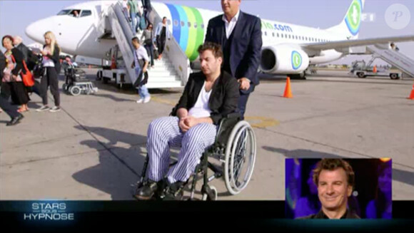 Michaël Youn sous hypnose, transporté à Marrakech (Stars sous hypnose, diffusé le vendredi 11 juillet 2014 sur TF1.)