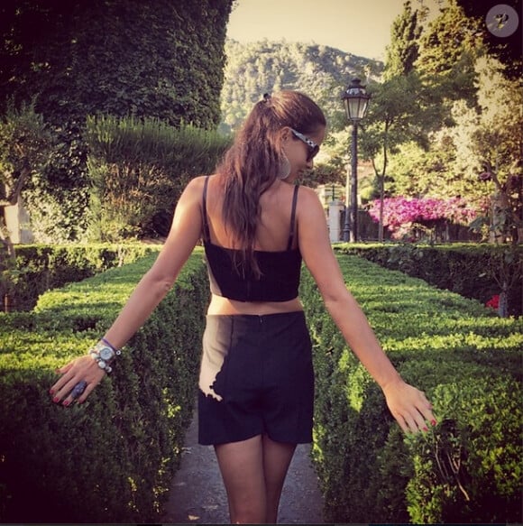 Ana Ivanovic à Majorque, photo publiée sur son compte Instagram le 12 juillet 2014