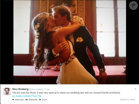 Nico Rosberg et Vivan Sibold se sont mariés le 11 juillet 2014 à Monaco
