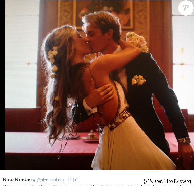 Nico Rosberg et Vivan Sibold se sont mari&eacute;s le 11 juillet 2014 &agrave; Monaco