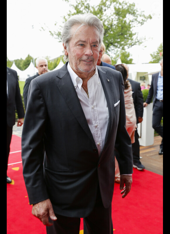 Alain Delon lors de la soirée "La nuit des Médias" lors du festival équestre de Aachen le 15 juillet 2014
