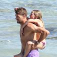 Steven Gerrard et sa fillette Lilly-Ella à Ibiza le 15 juillet 2014