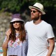 Xabi Alonso et sa belle Nagore profitent de leurs vacances en amoureux à Portofino le 17 juillet 2014
