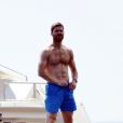 Xabi Alonso et ses muscles à Portofino le 17 juillet 2014