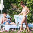 Xabi Alonso et sa belle Nagore, en vacances à Portofino le 17 juillet 2014