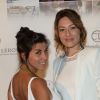 Reem Kherici et Shirley Bousquet lors de la 19e Soirée Blanche, le 14 juillet 2014 aux Moulins de Ramatuelle.