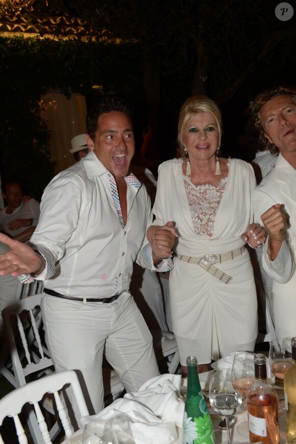 Ivana Trump lors de la 19e Soirée Blanche, le 14 juillet 2014 aux Moulins de Ramatuelle.