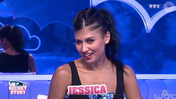 Jessica dans la quotidienne de Secret Story 8, sur TF1, le jeudi 24 juillet 2014