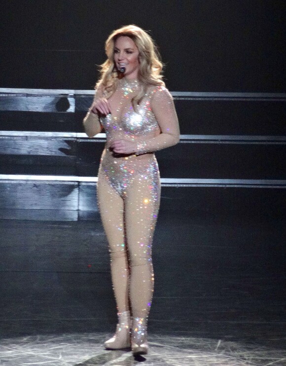 La chanteuse Britney Spears présente son show Piece of me au Planet Hollywood Resort à Las Vegas, le 27 décembre 2013.