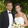 Exclusif - Mariage de Audrey et Alexandre de "Qui veut épouser mon fils saison 2" au Manoir des Cygnes à Le Coudray-Montceaux, le 6 juillet 2014.