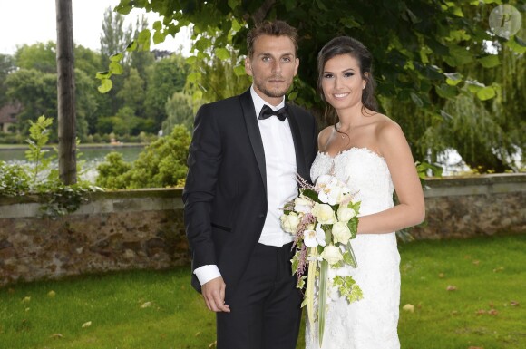 Exclusif - Mariage de la jolie Audrey et Alexandre de l'émission "Qui veut épouser mon fils saison 2" au Manoir des Cygnes à Le Coudray-Montceaux, le 6 juillet 2014.