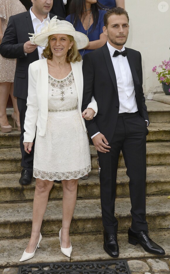 Exclusif - Mariage de Audrey et Alexandre de l'émission "Qui veut épouser mon fils saison 2" au Manoir des Cygnes à Le Coudray-Montceaux, le 6 juillet 2014.