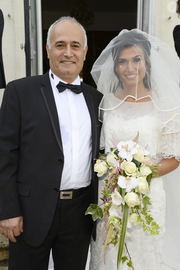 Exclusif - Mariage de Audrey et Alexandre de l'émission "Qui veut épouser mon fils saison 2" au Manoir des Cygnes à Le Coudray-Montceaux, le 6 juillet 2014.