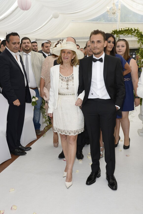 Exclusif - Mariage de Audrey et Alexandre de l'émission "Qui veut épouser mon fils saison 2" au Manoir des Cygnes à Le Coudray-Montceaux, le 6 juillet 2014.