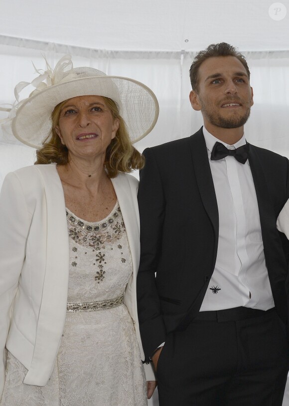 Exclusif - Mariage de Audrey et Alexandre de l'émission "Qui veut épouser mon fils saison 2" au Manoir des Cygnes à Le Coudray-Montceaux, le 6 juillet 2014.