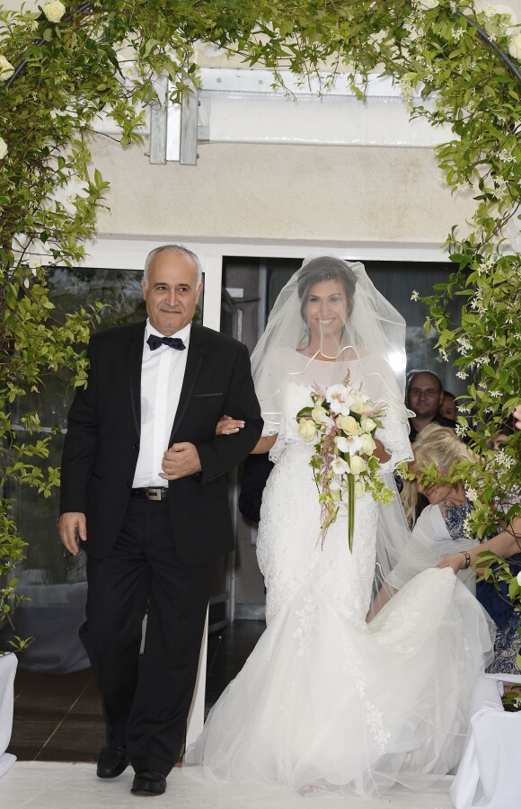 Exclusif - Mariage de Audrey et Alexandre de l'émission "Qui veut épouser mon fils saison 2" au Manoir des Cygnes à Le Coudray-Montceaux, le 6 juillet 2014.