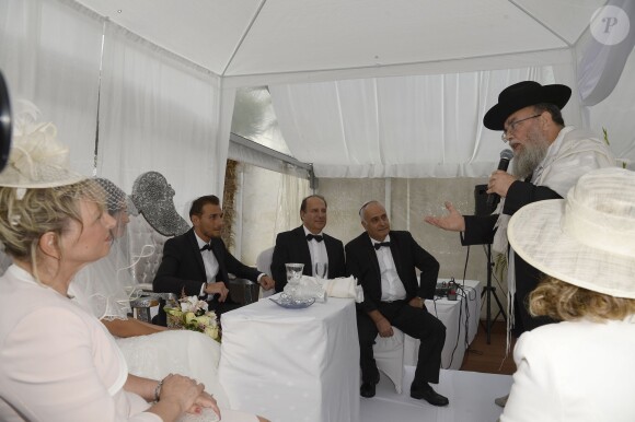 Exclusif - Mariage de Audrey et Alexandre de l'émission "Qui veut épouser mon fils saison 2" au Manoir des Cygnes à Le Coudray-Montceaux, le 6 juillet 2014.