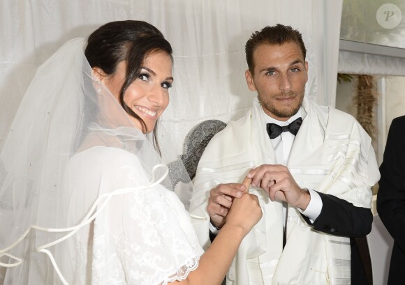 Exclusif - Mariage de Audrey et Alexandre de l'émission "Qui veut épouser mon fils saison 2" au Manoir des Cygnes à Le Coudray-Montceaux, le 6 juillet 2014.