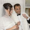 Exclusif - Mariage de Audrey et Alexandre de l'émission "Qui veut épouser mon fils saison 2" au Manoir des Cygnes à Le Coudray-Montceaux, le 6 juillet 2014.