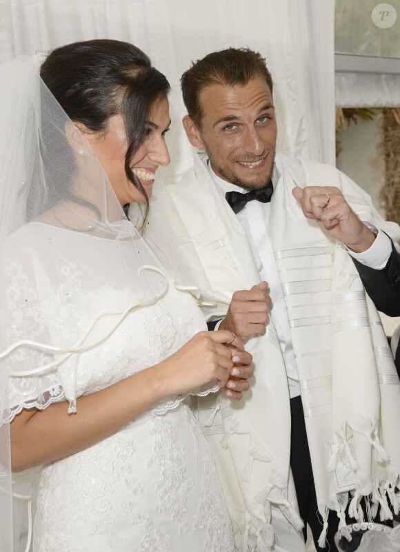 Exclusif - Mariage de Audrey et Alexandre de l'émission "Qui veut épouser mon fils saison 2" au Manoir des Cygnes à Le Coudray-Montceaux, le 6 juillet 2014.