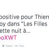 Tweet de Dorothée au sujet de la mort de Thierry Redler.